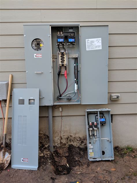 electrical pool box in meter base|running sub panels from meter base.